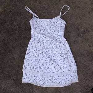 Hollister Floral Blue and White Sundress